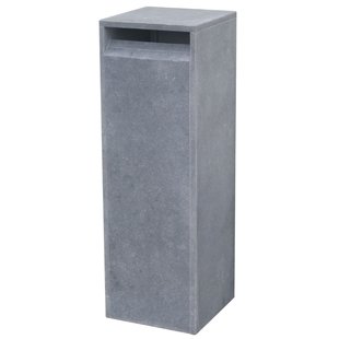 Brievenbus Staande Brievenbus Gijon - Natuursteen - Blauwe Hardsteen - 37x102x37cm