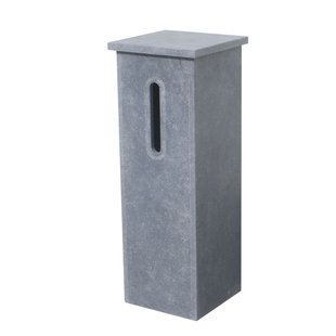 Palmaco Staande Brievenbus - Natuursteen - Blauwe Hardsteen - 32x98x32cm