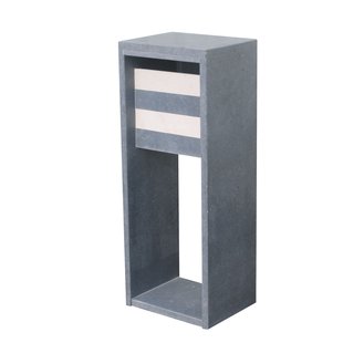 Brievenbus Staande Brievenbus Madrid Modern - Blauwe Hardsteen - Blauw - 40,3x103x32cm