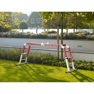 Altrex Vouwladder Varitrex-do-it-all - 4 X 3 Sporten - Werkhoogte 4.30m - Met Aluminium Platform