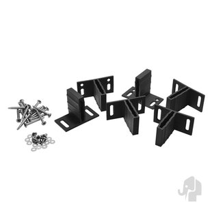 Elephant T-beslagset Voor Elephant Tuinschermen Design 6 Stuks Antraciet