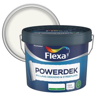 Flexa Powerdek Muurverf - Mat - Wit - 2,5l