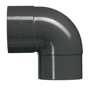 Martens Elleboog Pvc Antraciet 87° 80mm