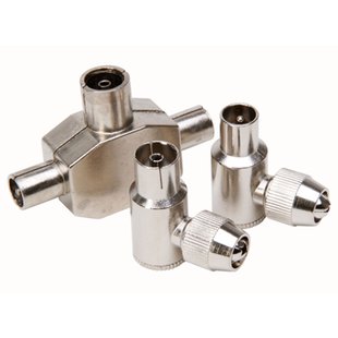 Kopp Coax Tv-splitter 2-weg + Coaxstekker Man Vrouw