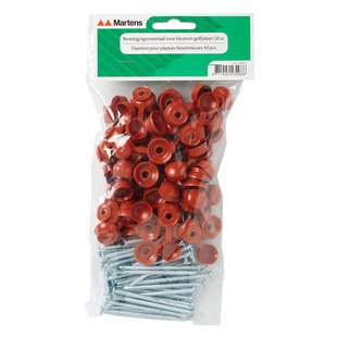 Martens Schroeven Voor Bitumen Golfplaten - Rood - 50 Stuks