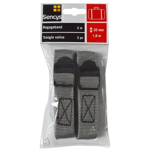 Sencys Bagageriem Multi 25mm 1,8m 2 Stuks