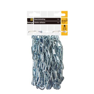 Sencys Gewichtsketting Verzinkt Staal 5x35mmx4m