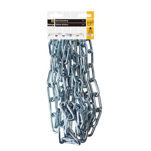 Sencys Gewichtsketting Verzinkt Staal Zilver 6x42mmx4m