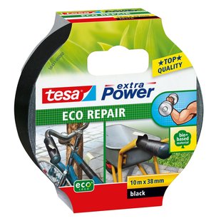 Tesa Duct Tape Extra Power Removable - Zwart - 10m X 38mm