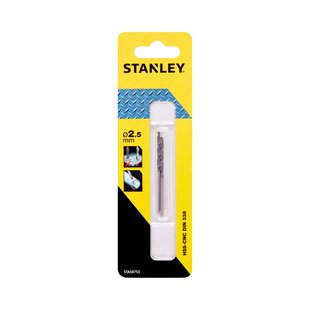 Stanley Hss-metaalboor Set - Diam. 2,5mm - 2 Stuks