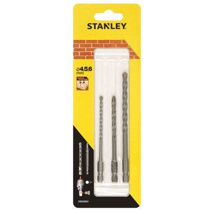 Stanley Betonboor Set Zeskantboor - Diam. 4/5/6mm - 3 Stuks