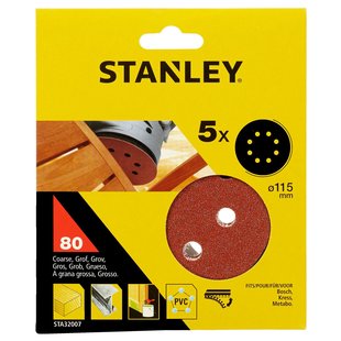 Stanley Schuurschijf Sta32007-xj 115mm K80 5 Stuks
