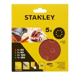 Stanley Schuurschijf Sta32047-xj 125mm Assorti 5 Stuks