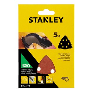 Stanley Schuurpads Detailschuurmachines Sta32372-xj K120 5 Stuks
