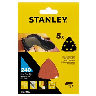 Stanley Schuurpads Detailschuurmachines Sta32437-xj K240 5 Stuks