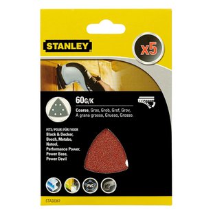Stanley Schuurpads Detailschuurmachines Sta32367-xj K60 5 Stuks