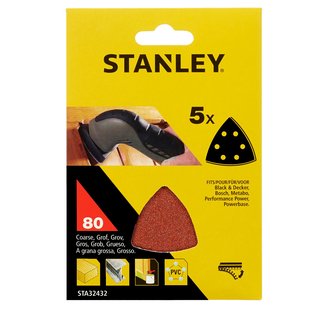 Stanley Schuurpads Detailschuurmachines Sta32432-xj K80 5 Stuks