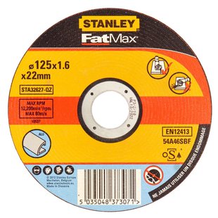Stanley Fatmax Slijpschijf Aluminium Sta32627-qz Ø125mm