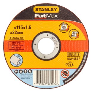 Stanley Fatmax Slijpschijf Aluminium Sta32622-qz Ø115mm