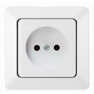 Sencys Stopcontact Ottawa 1-voudig Met Afdekraam Arctic Wit