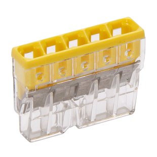 Wago Lasklem 5-voudig 0,5 - 2,5 Mm² Geel 10 Stuks