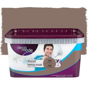 Decomode Muurverf Muurverf - Mat - Kastanje - 10l