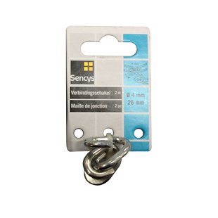 Sencys Verbindingsschakel - Verzinkt - Diam. 4x26mm - 2 Stuks