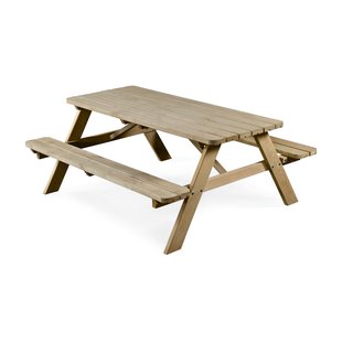 Picknicktafel deluxe Naaldhout 180x70cm