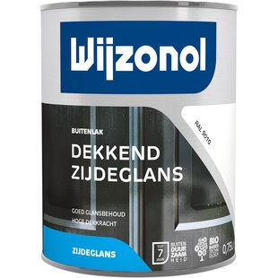 Wijzonol Dekkend Zijdeglans Ral9010 750ml