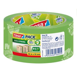 Tesa Verpakkingstape Eco & Strong - Groen - 66m X 50mm