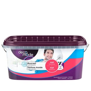 Decomode Muurverf - Mat - Framboos - 2,5l