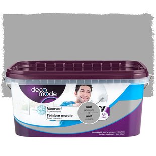 Decomode Muurverf - Mat - Muisgrijs - 2,5l