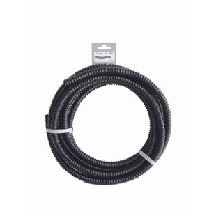 Versterkte Spiraalslang Voorverpakt In Rol, Zwarte Buis - Ø13 Mm (½) X 5 M
