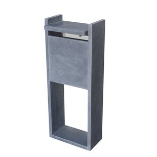 Brievenbus Staande Brievenbus Cadiz Small - Natuursteen - Blauwe Hardsteen - 45x100x20cm