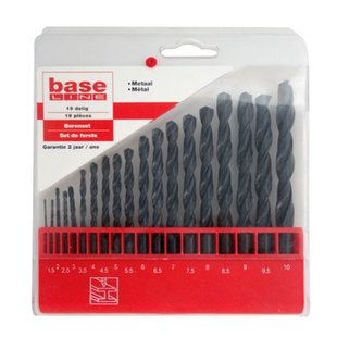 Baseline Hss-metaalboor Set - Diam. 1-10mm - 19 Stuks