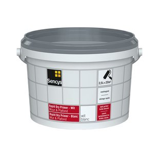Sencys Rapid Dry Primer - Muur En Plafond - Mat Wit - 2,5l
