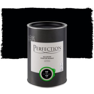 Perfection Ultradekkend Muurverf - Mat - Zwart - 1l