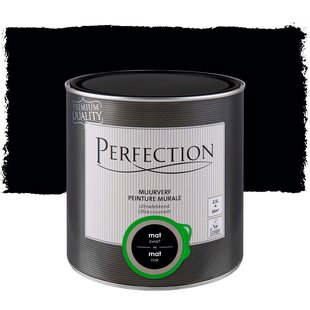 Perfection Ultradekkend Muurverf - Mat - Zwart - 2,5l