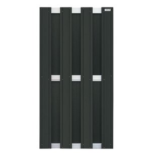 Elephant Schutting Wpc Design Antraciet Recht 90x180cm