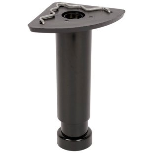 Duraline Meubelpoot Verstelbaar Pvc 3,5x12-18cm Zwart