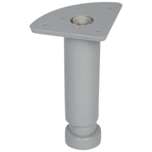 Duraline Meubelpoot Verstelbaar Pvc 3,5x12-18cm Grijs