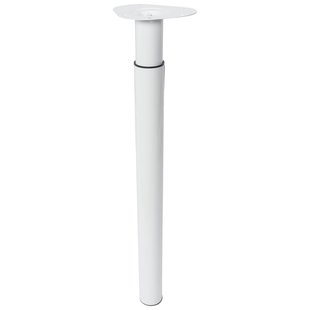Duraline Meubelpoot Verstelbaar Staal 5,6x70-110cm Wit