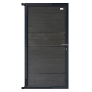 Elephant Tuindeur Forte Wpc Antraciet 4x90x180cm