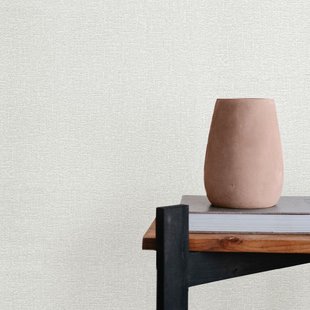 Behang Uni Assorti 1308 - Wit - 10,05m X 53cm