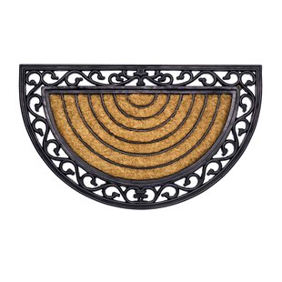 Deurmat Impala Brush Halfrond 45x75cm