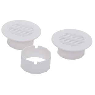 Sencys Kastdeurroosterset Ø40mm Kunststof Wit