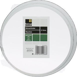 Sencys Koppelstuk Ø150mm Gegalvaniseerd Staal