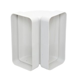 Sencys Vlakkanaal 110x55mm Bocht Verticaal Kunststof