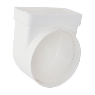 Sencys Vlakkanaal 110x55mm Verloop Knie Ø100mm Kunststof