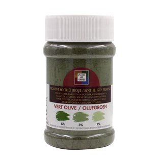 La Malle Aux Couleurs Synthetisch Pigment Voor Gips En Pleister Olijfgroen 250ml